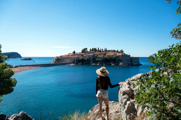 istock Sveti Stefan, Budva, Montenegro. 1735558646