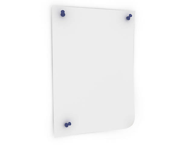 istock White sheet of paper with drawing pins 173555882