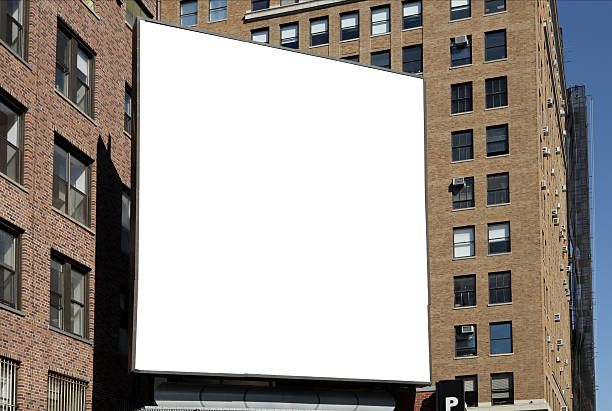 Soho billboard "Blank billboard in Soho,NYC" soho billboard stock pictures, royalty-free photos & images