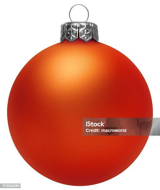 Red Christmas Ball Isoliert Stockfoto und mehr Bilder von Advent - Advent, Christbaumkugel, Dekoration