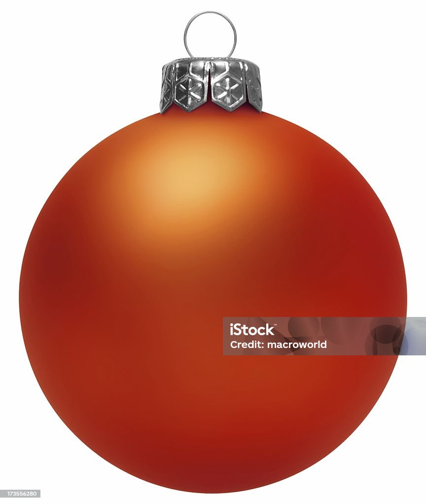 Red Christmas Ball (z izolacją - Zbiór zdjęć royalty-free (Adwent)