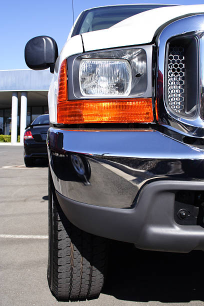 new truck detail new white pickup truck caryard stock pictures, royalty-free photos & images