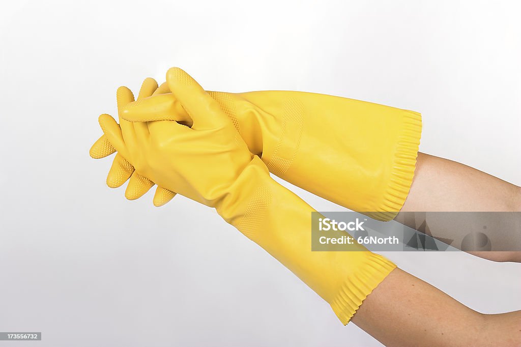 黄色 G 4 - ゴム手袋のロイヤリティフリーストックフォト