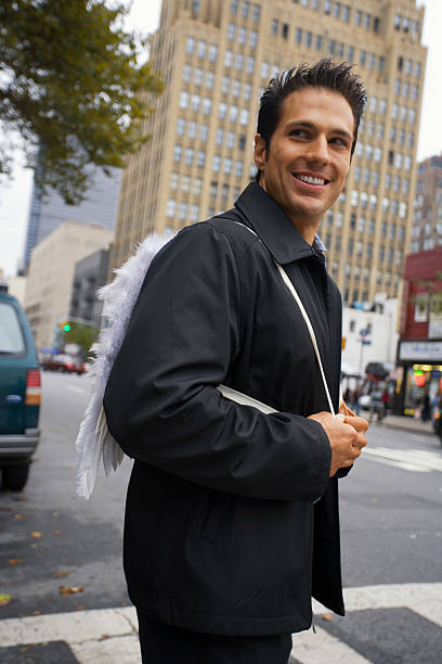 istock Smiling angel on the streets of NYC 173556843