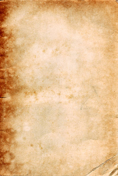 Old Page Grungy yellowed edges stock pictures, royalty-free photos & images