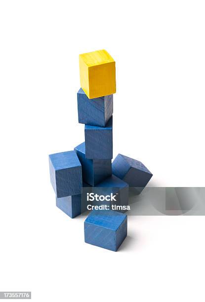 Stack Of Blocks Stock Photo - Download Image Now - Challenge, Growth, Achievement
