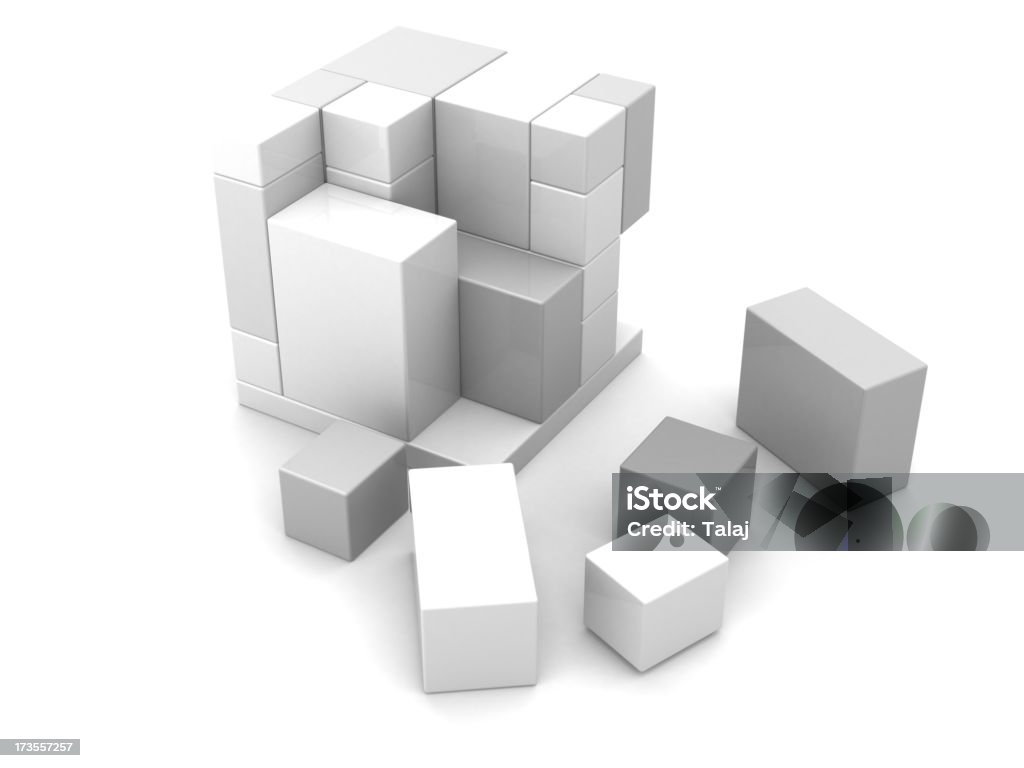 Cube - Foto de stock de Blanco - Color libre de derechos