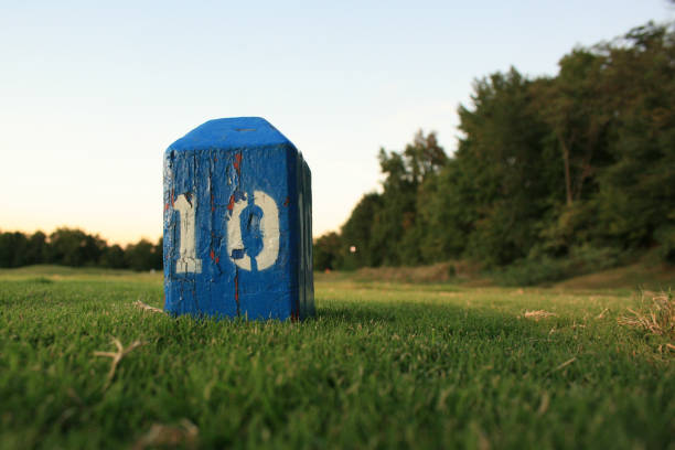 Invecchiato maglietta da Golf Marker - foto stock