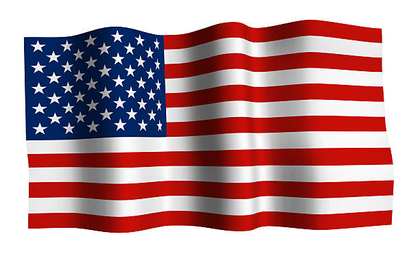 istock Close up a waving United States flag 173557826