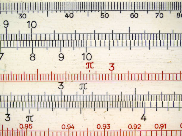 règle coulissante balance - slide rule photos et images de collection