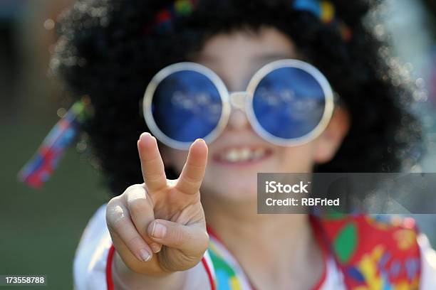 Peace Boy Stock Photo - Download Image Now - Child, Hippie, Peace Sign - Gesture
