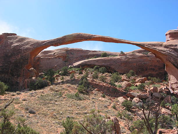 Delicate Looking Arch in Utah stock photo