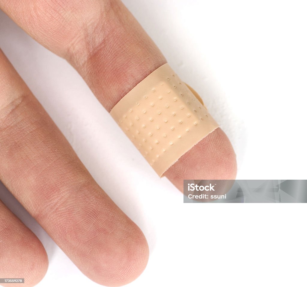 bandage on finger Bandage Stock Photo