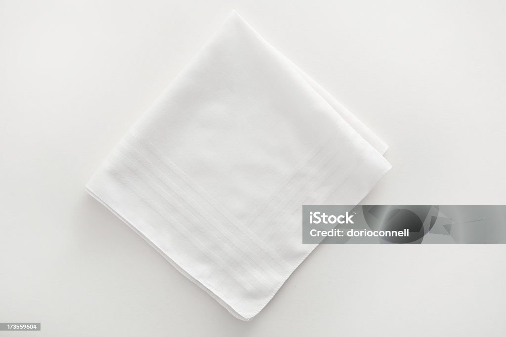 White napkin cloth on white background white napkin, similar subject: Napkin Stock Photo