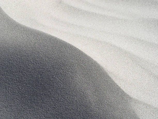 courbe de sable - sand wave pattern beach wave photos et images de collection