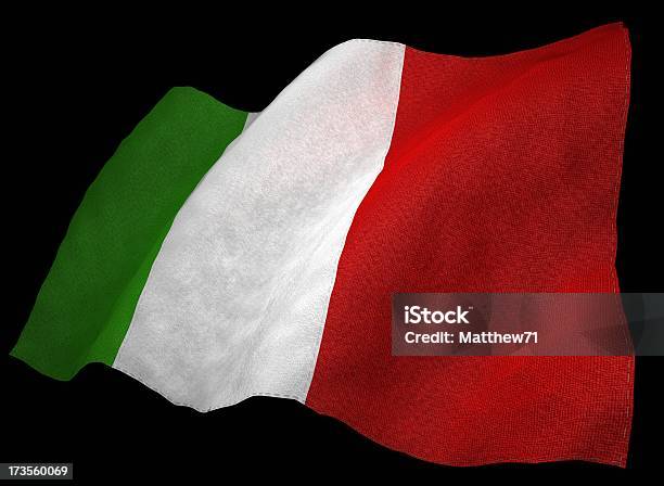 3 D Italienische Flagge Stockfoto und mehr Bilder von Einheitlichkeit - Einheitlichkeit, Europa - Kontinent, Farbton