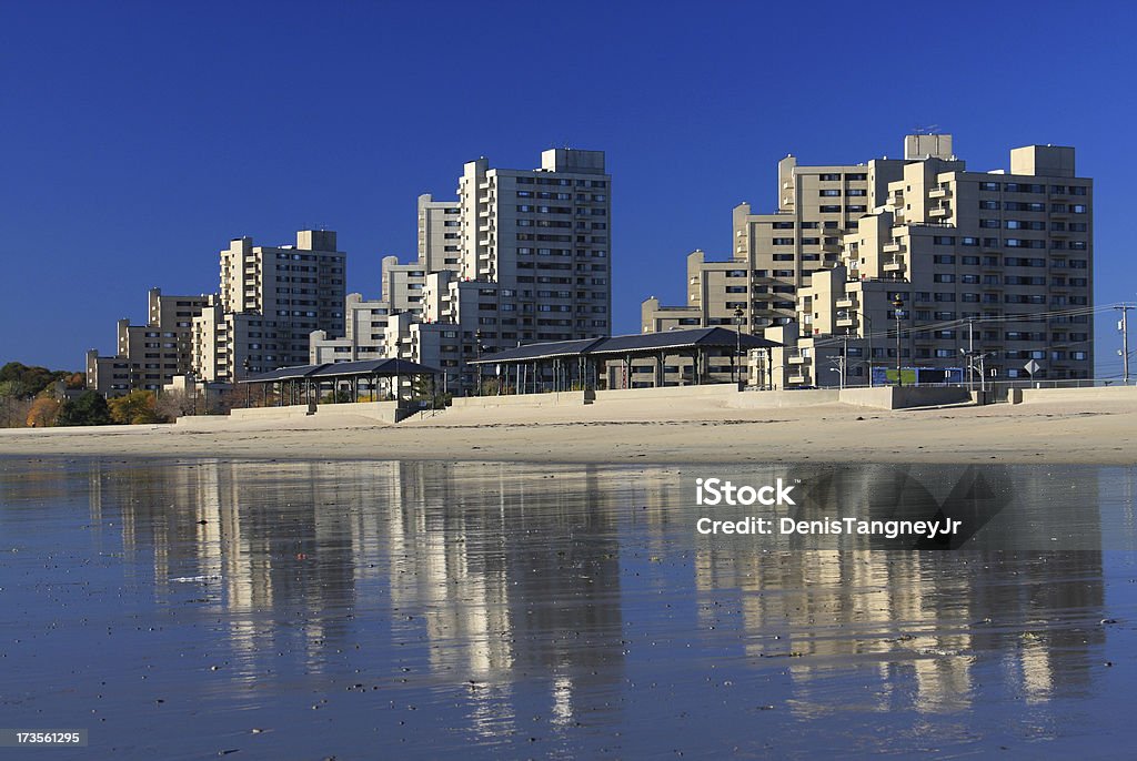 Coastal Living Coastal living on Revere Beach  near BostonMore homes Apartment Stock Photo