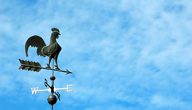 barn banderuola 2 - meteorology weather vane direction wind foto e immagini stock