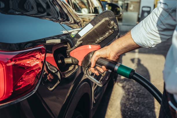 istock Man at the gas station 1735614881