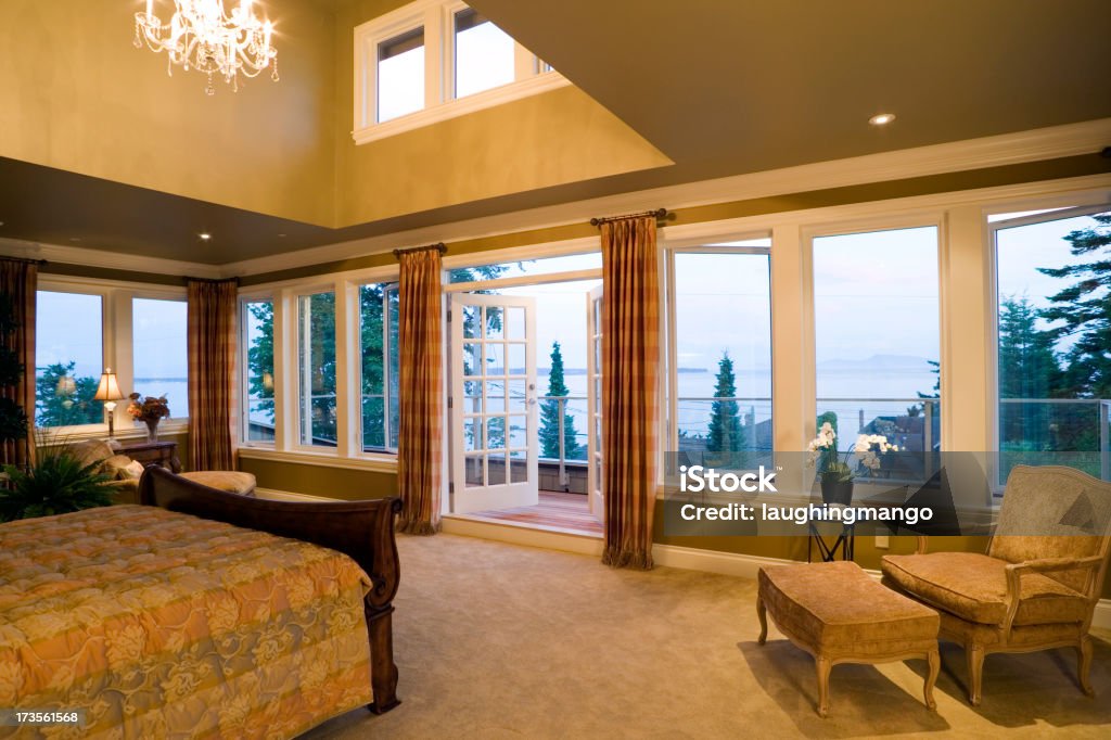 bed and breakfast bedroom interior bedroom luxury real estate home Home Interior Stock Photo