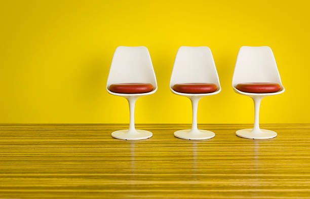 70s designer tulip chairs by Eero Saarinen.