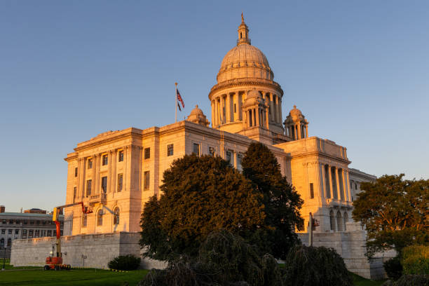 istock Rhode Island state capitol building at sunset 1735626232