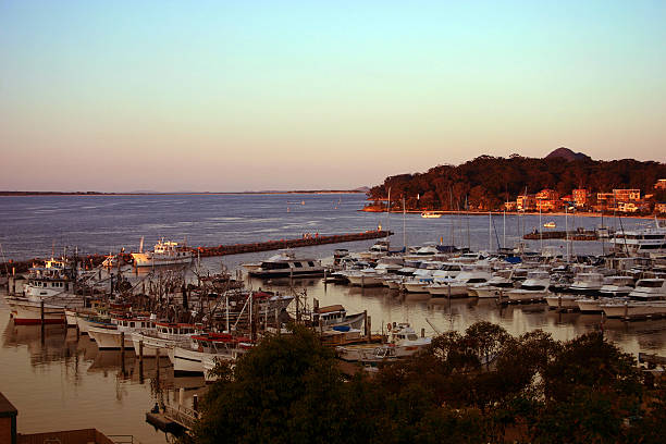 San Francisco, USA - July 9, 2015: San Francisco marina next to Fisherman's Wharf in the night.