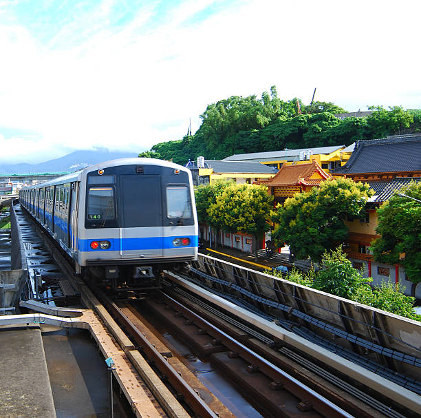 istock Subway Train and Traditional Temple 173563844