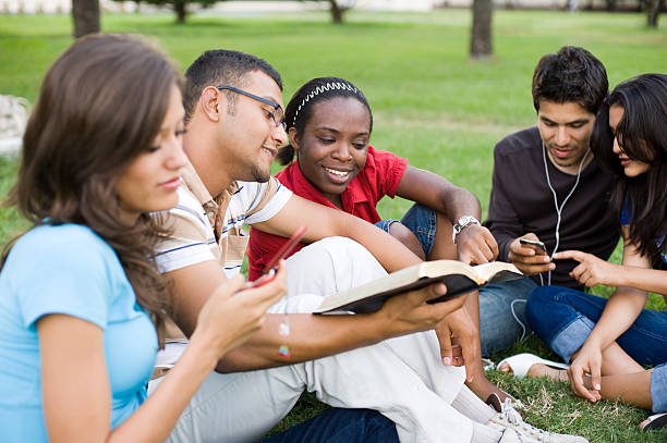 istock Busy group of young people 173564023