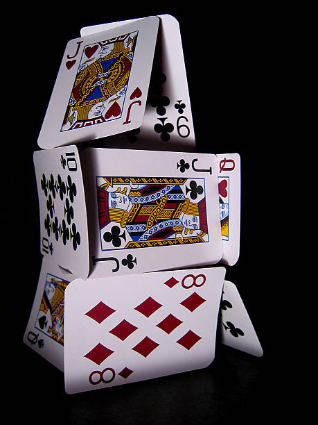 House of Cards stock photo