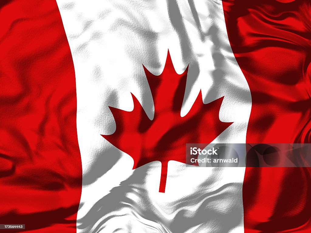 Bandera de Canadá v1 - Foto de stock de Bandera libre de derechos