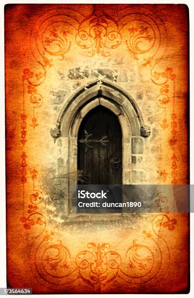 Mystic Card The Portal Stock Photo - Download Image Now - Paranormal, Door, Spooky