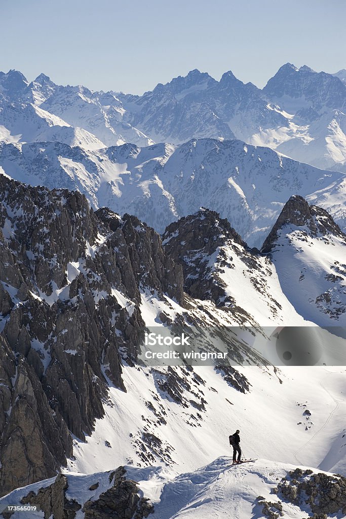 Vista de Topo - Royalty-free Alpes Europeus Foto de stock