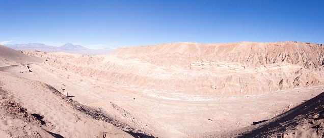 A view of moon valley in north of Chile