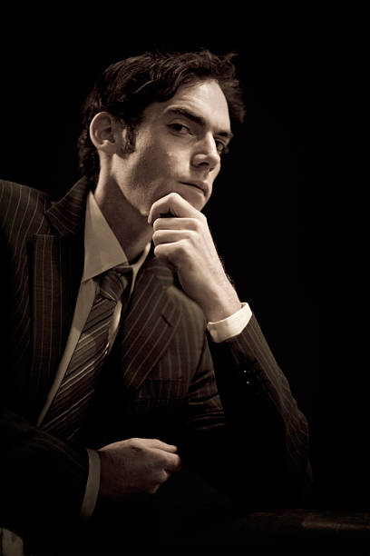 istock Worried businessman in dark 173566109