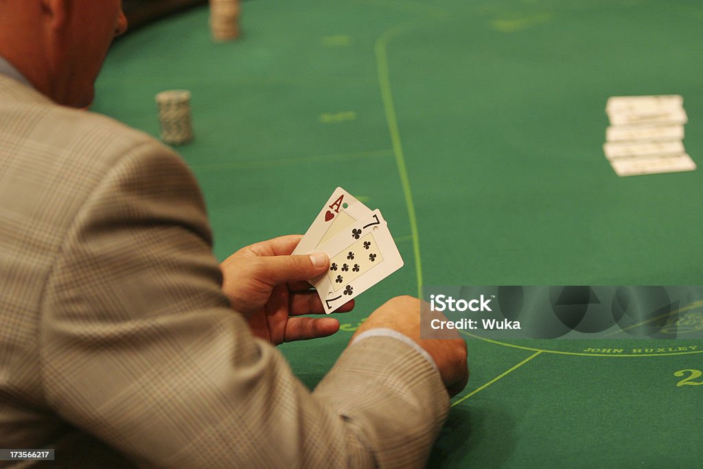 Dans le casino - Photo de Poker libre de droits