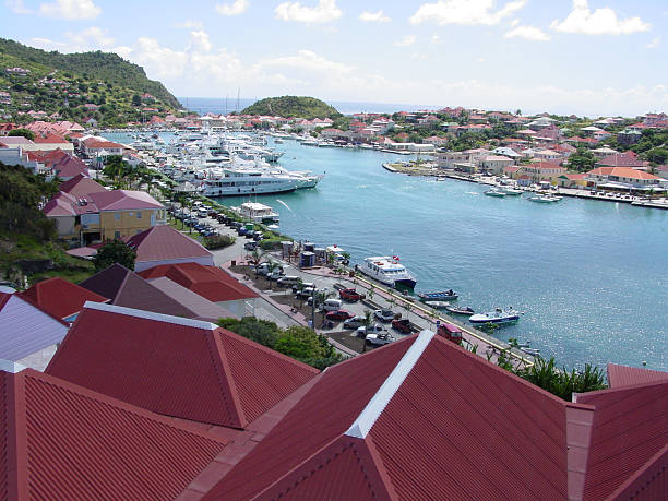 istock Luxury Yachts in the crowded harbor of Gustavia 173566351