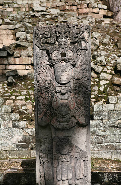 istock pre-columbian god in ruins of Copan 173566364
