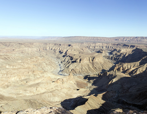 A view of fishriver canyon in Namibia