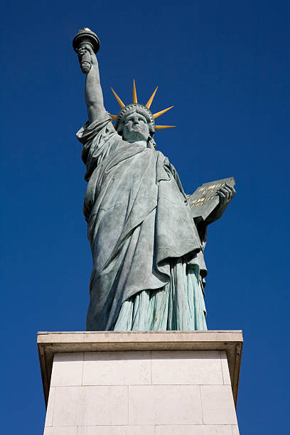 istock Replica Statue of Liberty, Paris and Copy Space 173566445