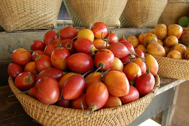 Photo of Basket of tamarillo