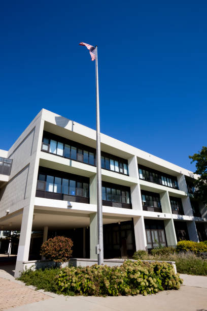 istock Chicago High School and Flag 173566920