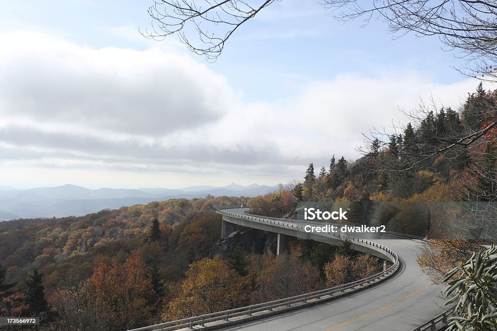 Linn Cove Viadukt - Lizenzfrei Blue Ridge Parkway - Nationalpark Stock-Foto