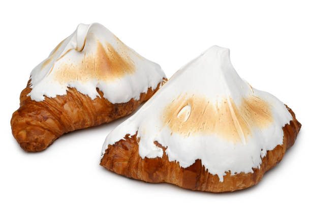 istock Fresh croissants with meringue 1735670240
