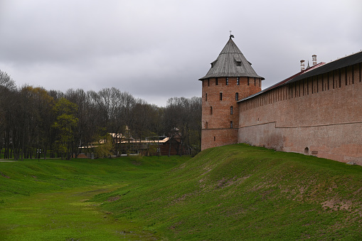 Veliky Novgorod Kremlin (Novgorod Detinets) in spring day