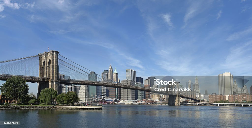 Lower Manhattanan et Brooklyn Bridge - Photo de Amérique du Nord libre de droits