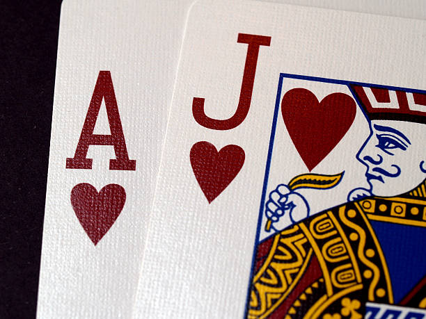 istock Closeup of a blackjack (ace and J) 173568338