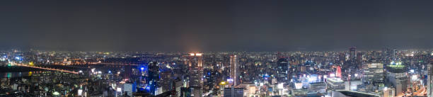 istock Panoramic View of Osaka, Japan at Night (XXL) 173568584