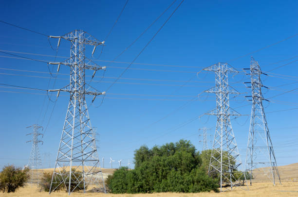 istock Pylons, Power Lines and Wind Turbines 173568739