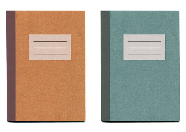 Notebooks 2 (with blank label) stock photo